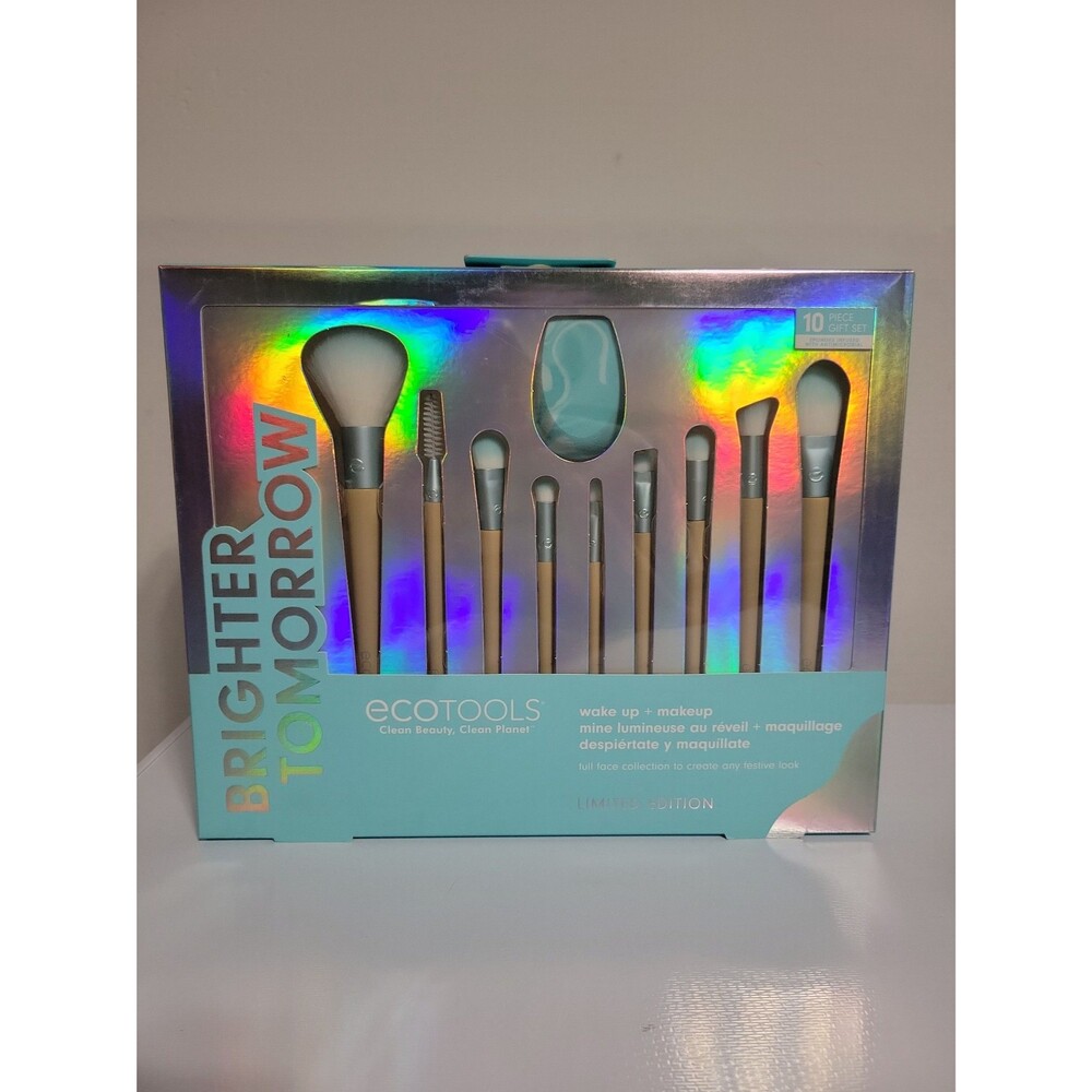 Eco tools wake up + makeup limited edition 10 piece brush set